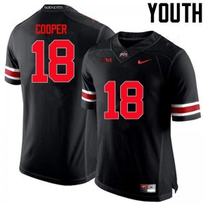 Youth Ohio State Buckeyes #18 Jonathan Cooper Black Nike NCAA Limited College Football Jersey Version TDU0844LV